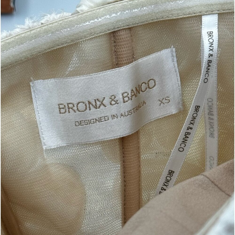 🆕 BRONX & BANCO 🧿 NWOT Sabrina White Bridal Midi Dress, Sz XS / US 2 - Picture 17 of 17